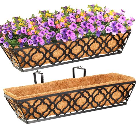 walmart steel window boxes|30 inch window box liner.